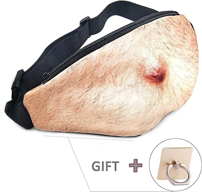 Dad Bag Funny Gifts-3D Men Beer Belly Waist Packs,Waist Pocket Funny Gag Gifts for Christmas, Whi... | Amazon (US)