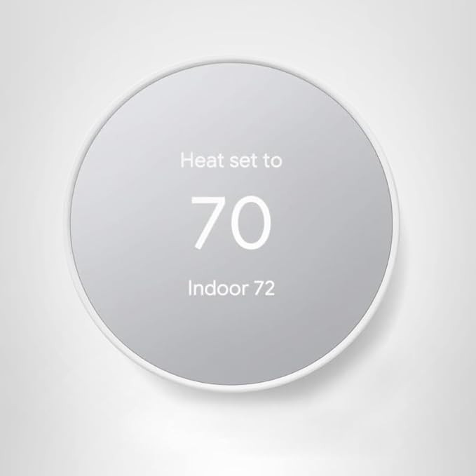 Google Nest Thermostat - Smart Thermostat for Home - Programmable Wifi Thermostat - Snow | Amazon (US)