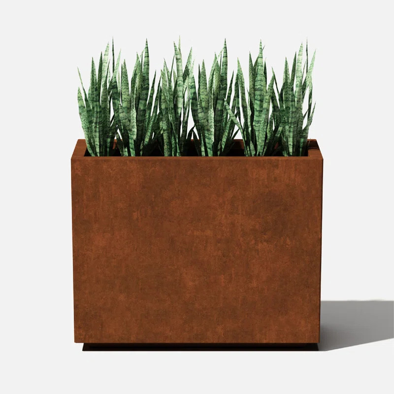Corten Steel Series Span Planter | Wayfair North America