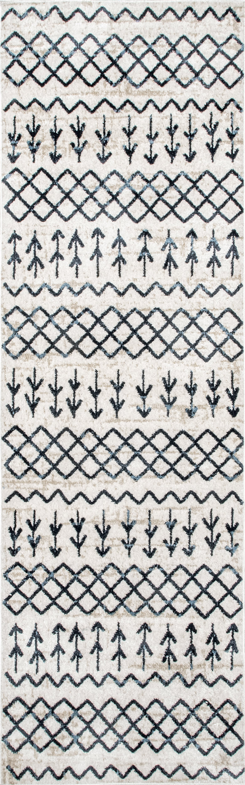 Beige Alaina Washable Fence 2' 6"" x 8' rug | Rugs USA