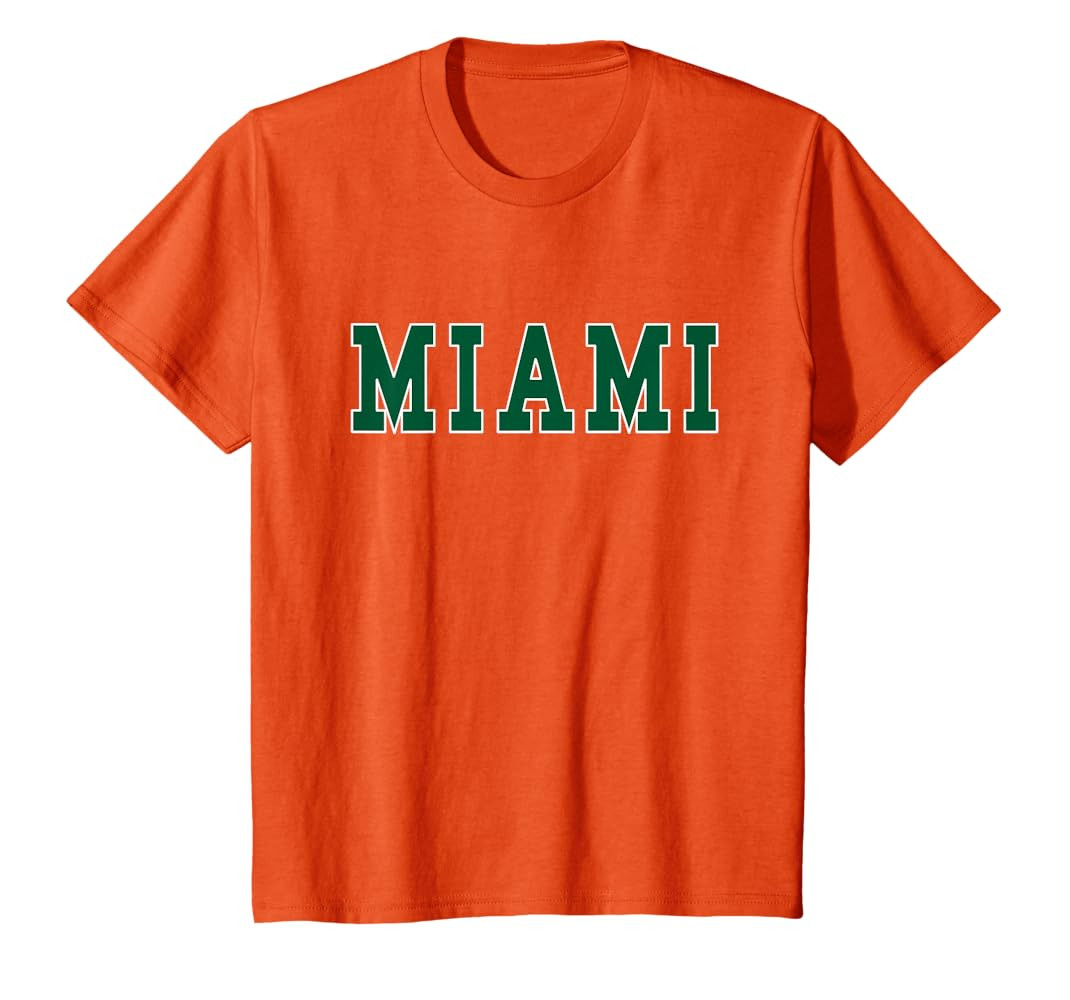 MIAMI - Throwback Design - Classic T-Shirt | Amazon (US)