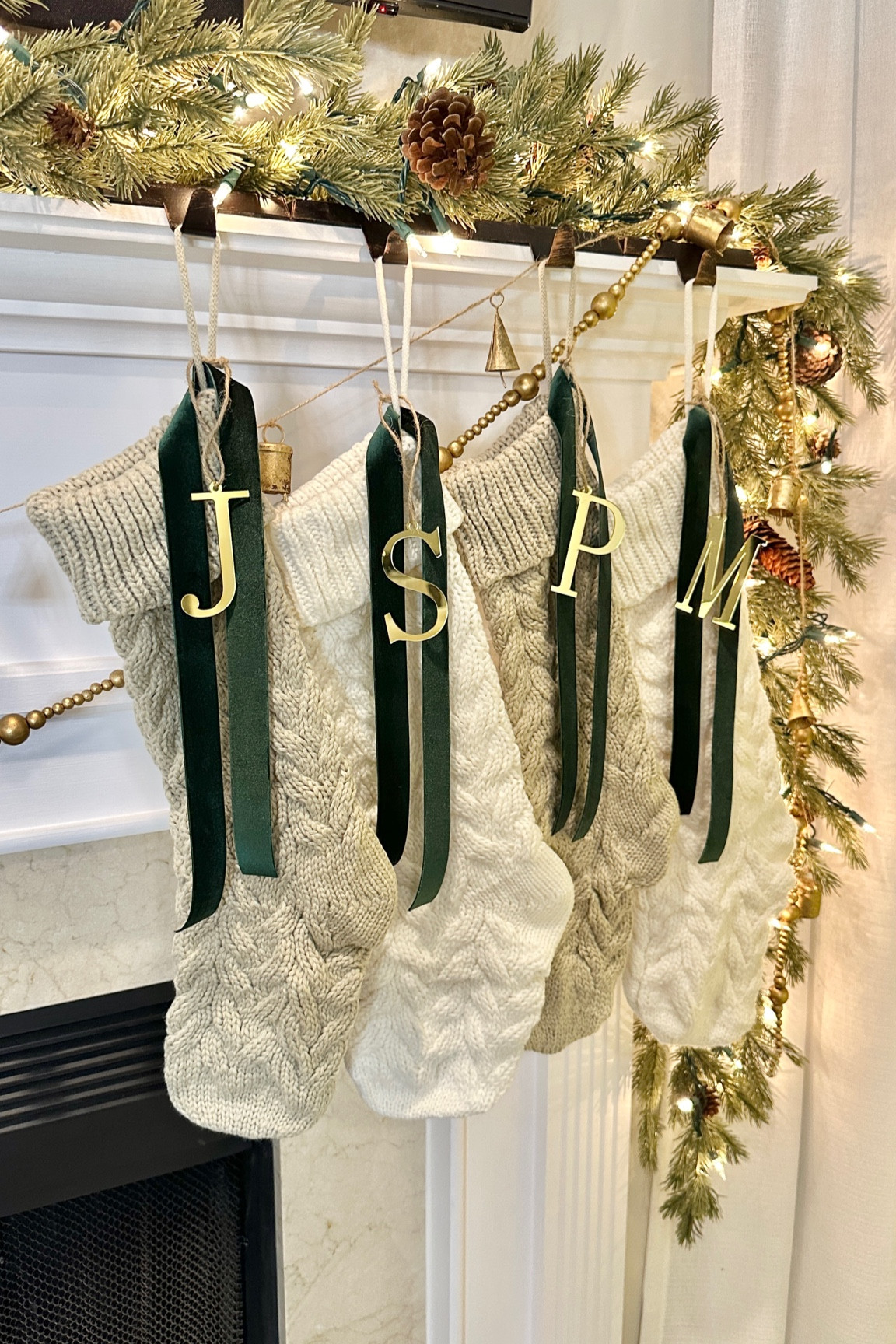 The perfect neutral Christmas stockings under $9 each! So easy to personalize! 🎄

#LTKHome #LTKSeasonal #LTKHoliday