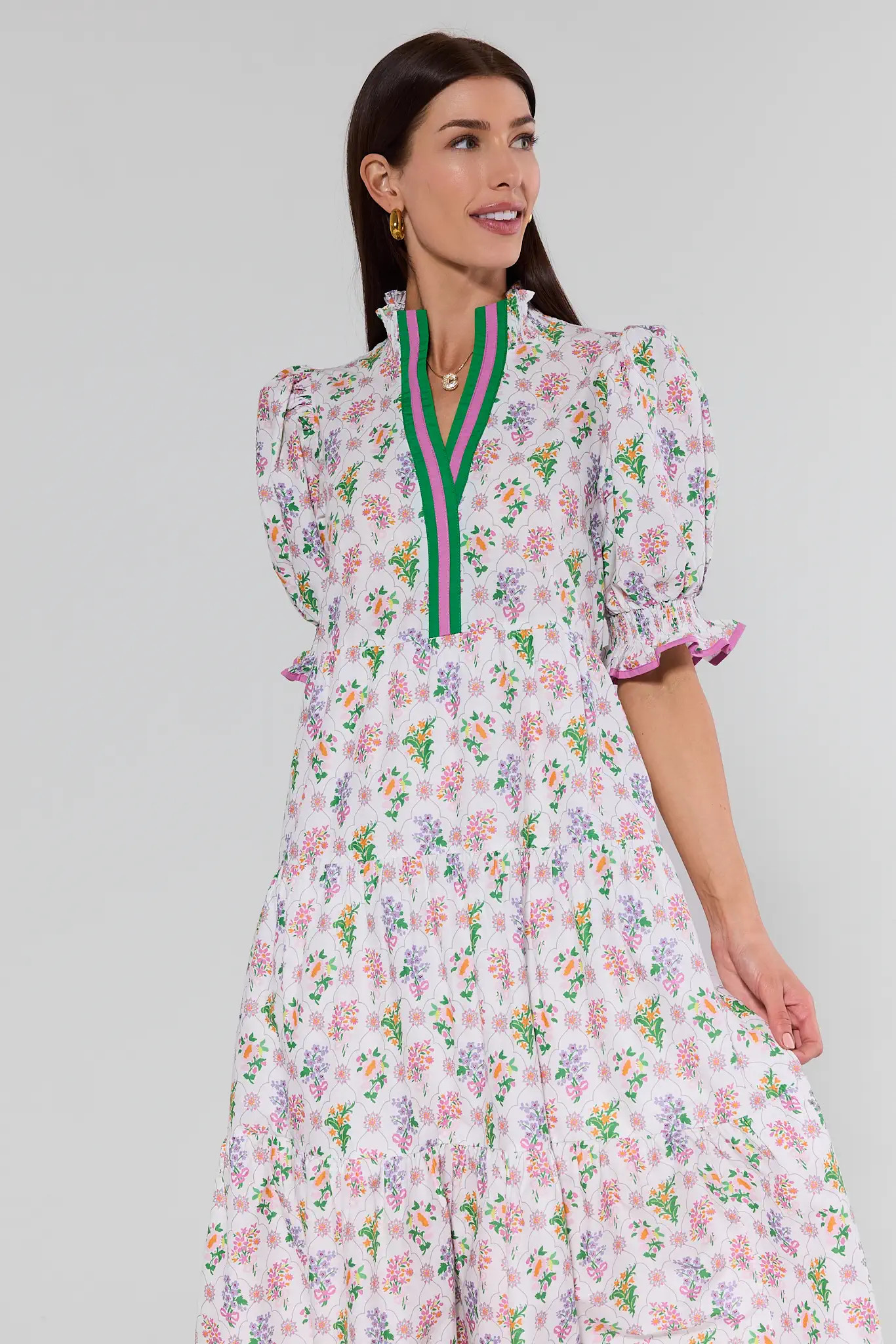 Maya White Floral Maxi Dress | Avara