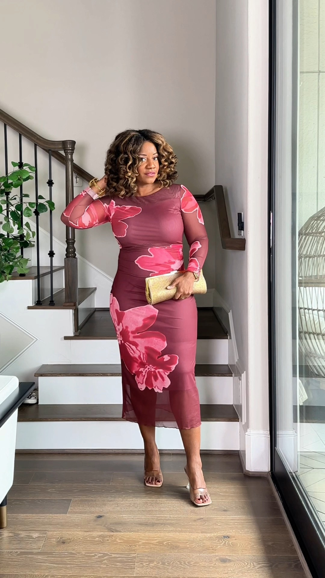 Wedding guest OOTD. Love this long sleeved floral burgundy dress from Amazon. It’s so pretty. Wearing a L 💕

#LTKootd #LTKMidsize #LTKWedding