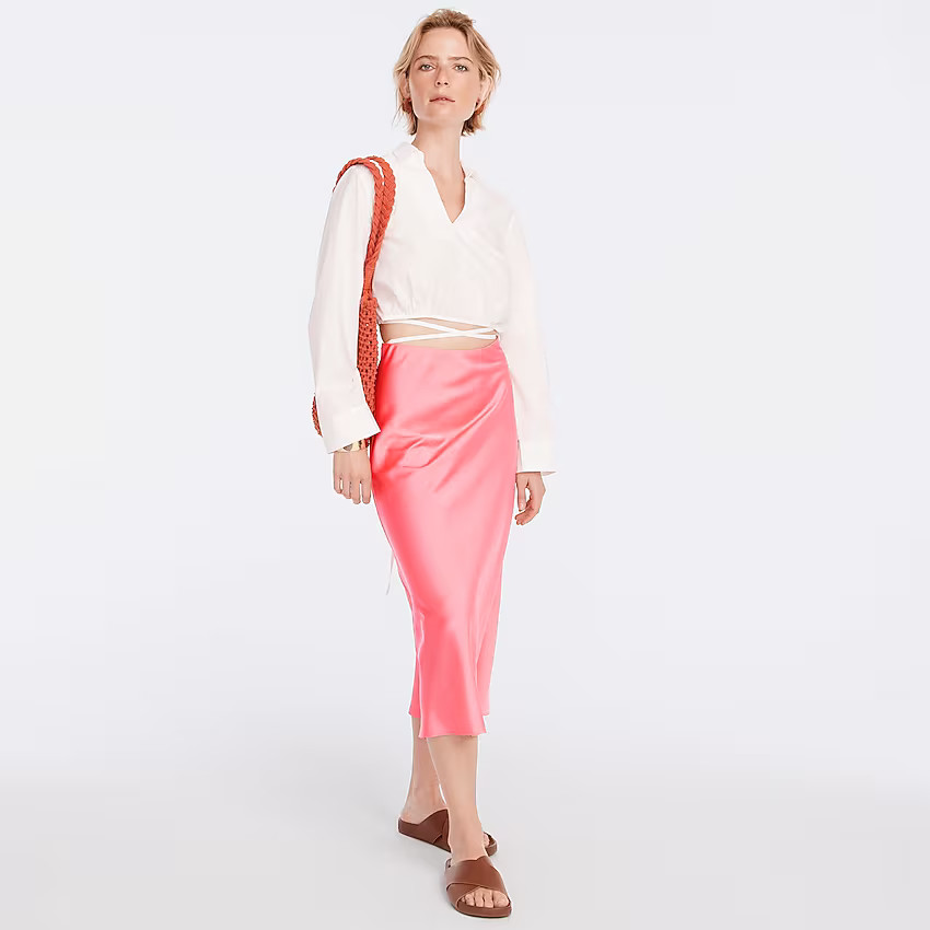 Pull-on slip skirt | J. Crew US