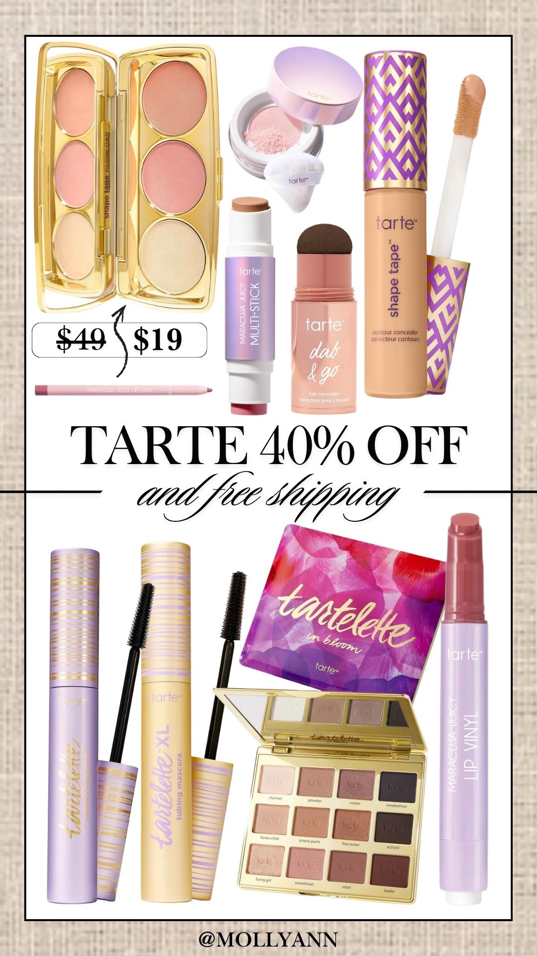 Tarte 40% off PLUS free shipping for members! #ltkbeauty #ltkgrwm #ltkmomlife