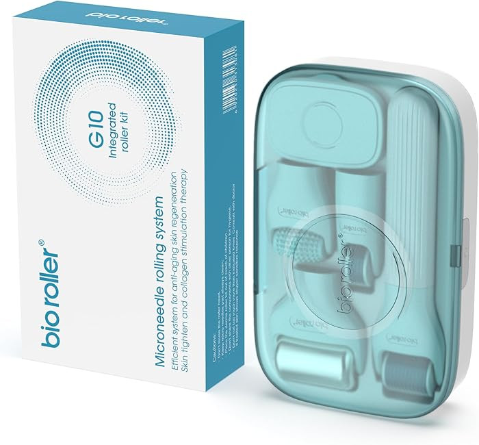 10 In 1 roller kit Face Massager Jade Ice Roller Microneedling Derma Rolling System Facial Cleani... | Amazon (US)