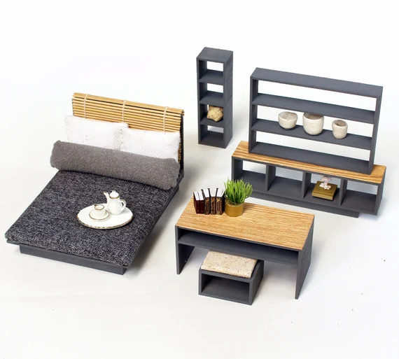 1:12 scale BOXY-2 Furniture - Modern Contemporary Dollhouse Furniture | Etsy (US)