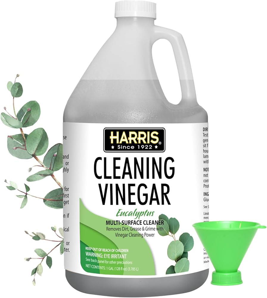 HARRIS Cleaning Vinegar All Purpose Household Surface Cleaner, 128oz (Eucalyptus) with Easy Pour ... | Amazon (US)