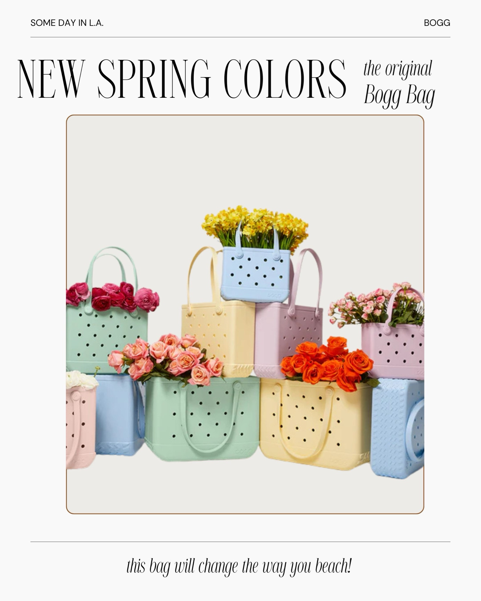 The original Bogg bag will seriously change the way you beach, picnic and travel. I’m obsessed with this thing. Loving these new pastel colors fresh for Spring🌷

#LTKSeasonal #LTKItBag #LTKTravel