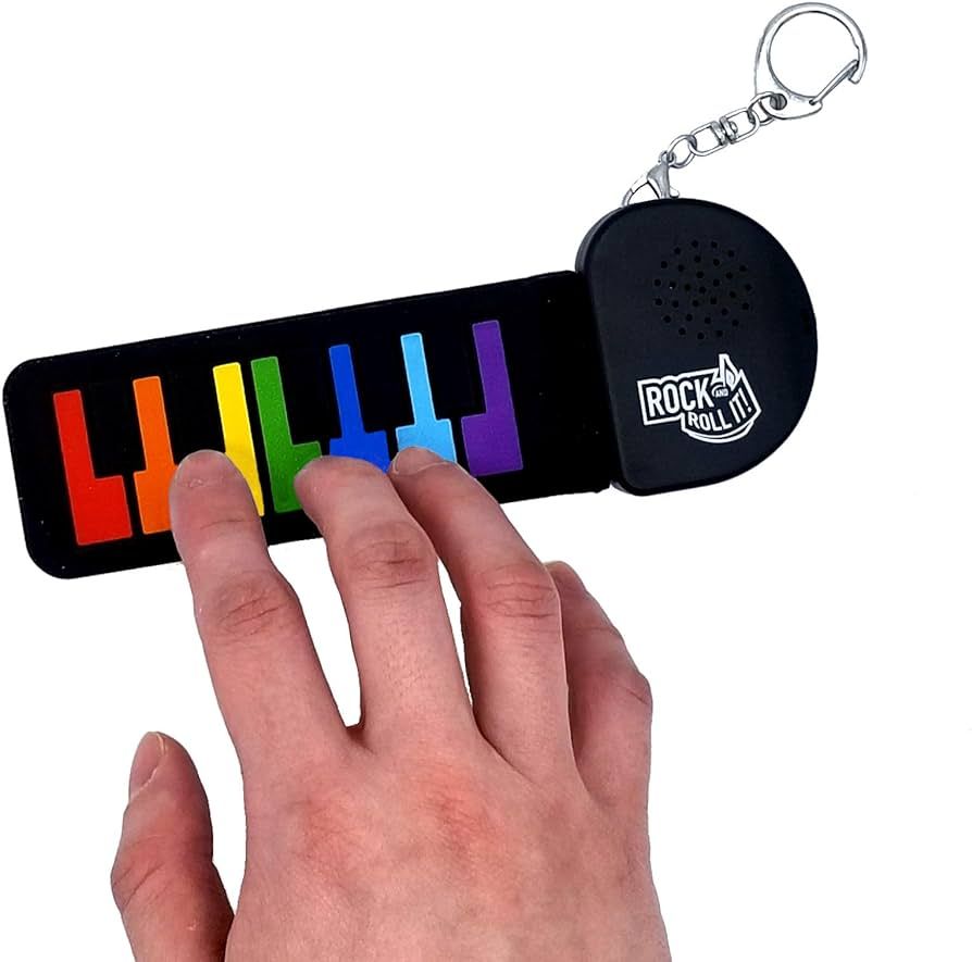 Rock And Roll It - Micro Rainbow Piano. Real Working & Playable Piano Keychain. Hang on a Backpac... | Amazon (US)