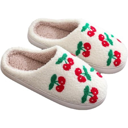 SLGHLSAHG Cherry Slippers Home Slippers Comfortable Indoor House Preppy Slippers For Kids Women Men Girls A32323 | Walmart (US)