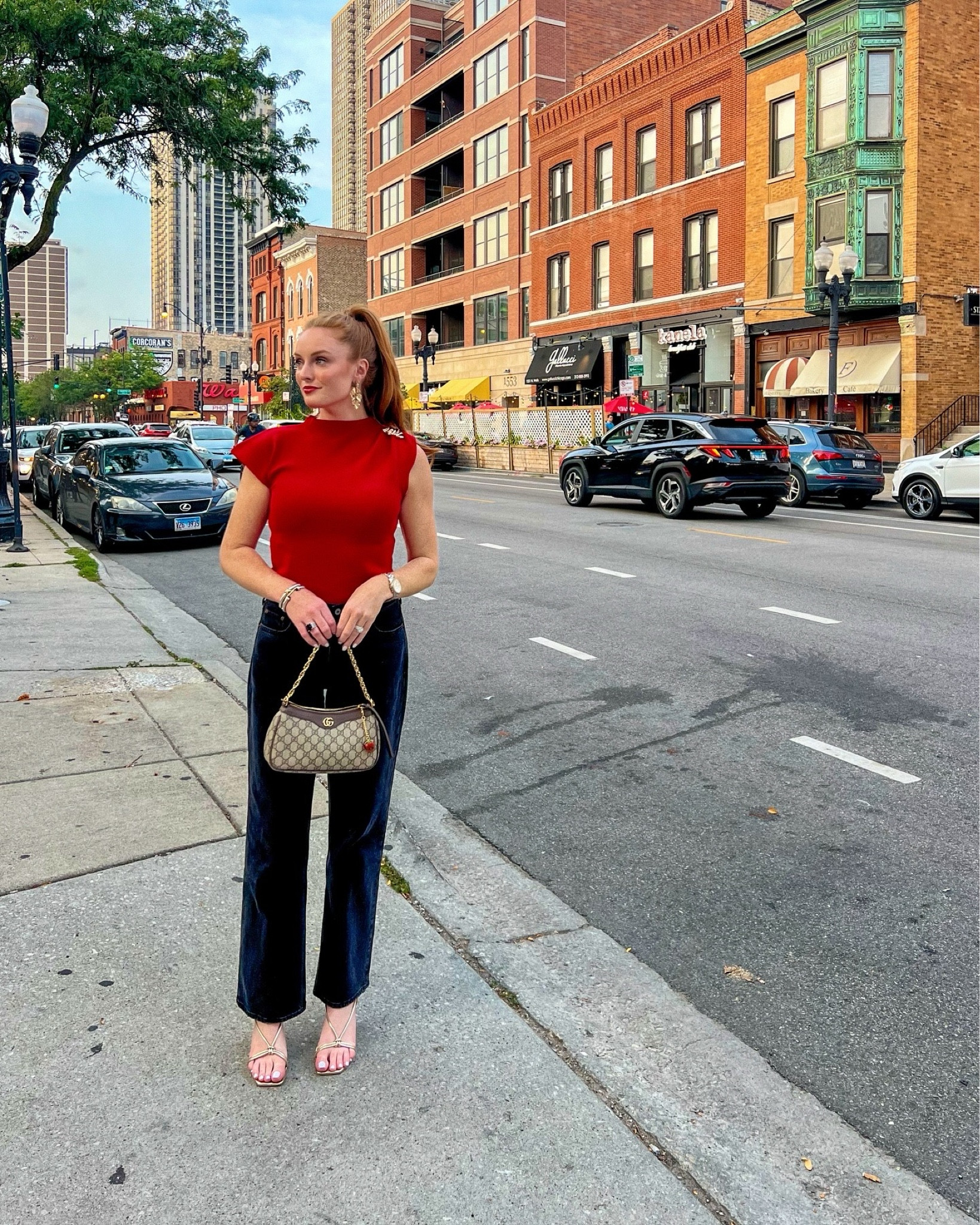 Weekend in Chicago ❤️
Heels fit true to size, wearing 10. Top is from Zara, it fits true to size. Linked in my IG bio. 

Gucci - Gucci handbag - Amazon - Amazon finds - Amazon outfit - Amazon style - fall style - fall outfit - city style - going out - date night 

#LTKSeasonal #LTKShoeCrush #LTKItBag