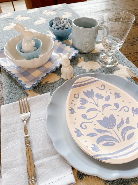 French Blue Easter Tablescape! 
Tone on Tone... I'm loving the whole vibe 🤍

Easter, Table Setting, Egg, Bunny, Family Time, Dinner Time 

#LTKSeasonal #LTKstyletip #LTKhome