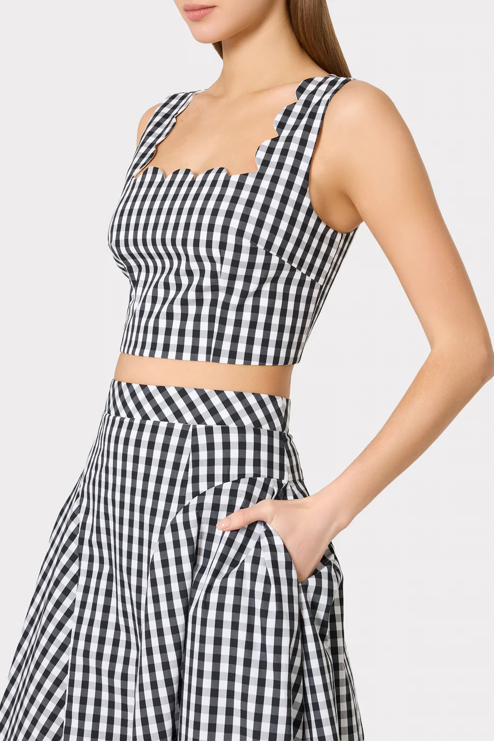 Mia Gingham Top | MILLY