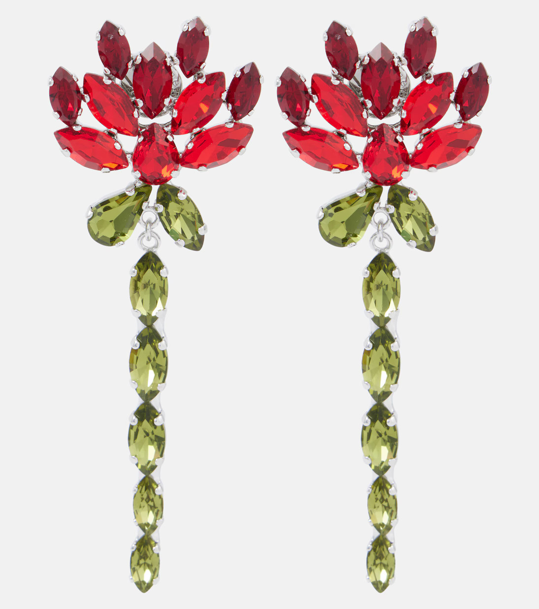 Floral embellished drop earrings | Mytheresa (US/CA)