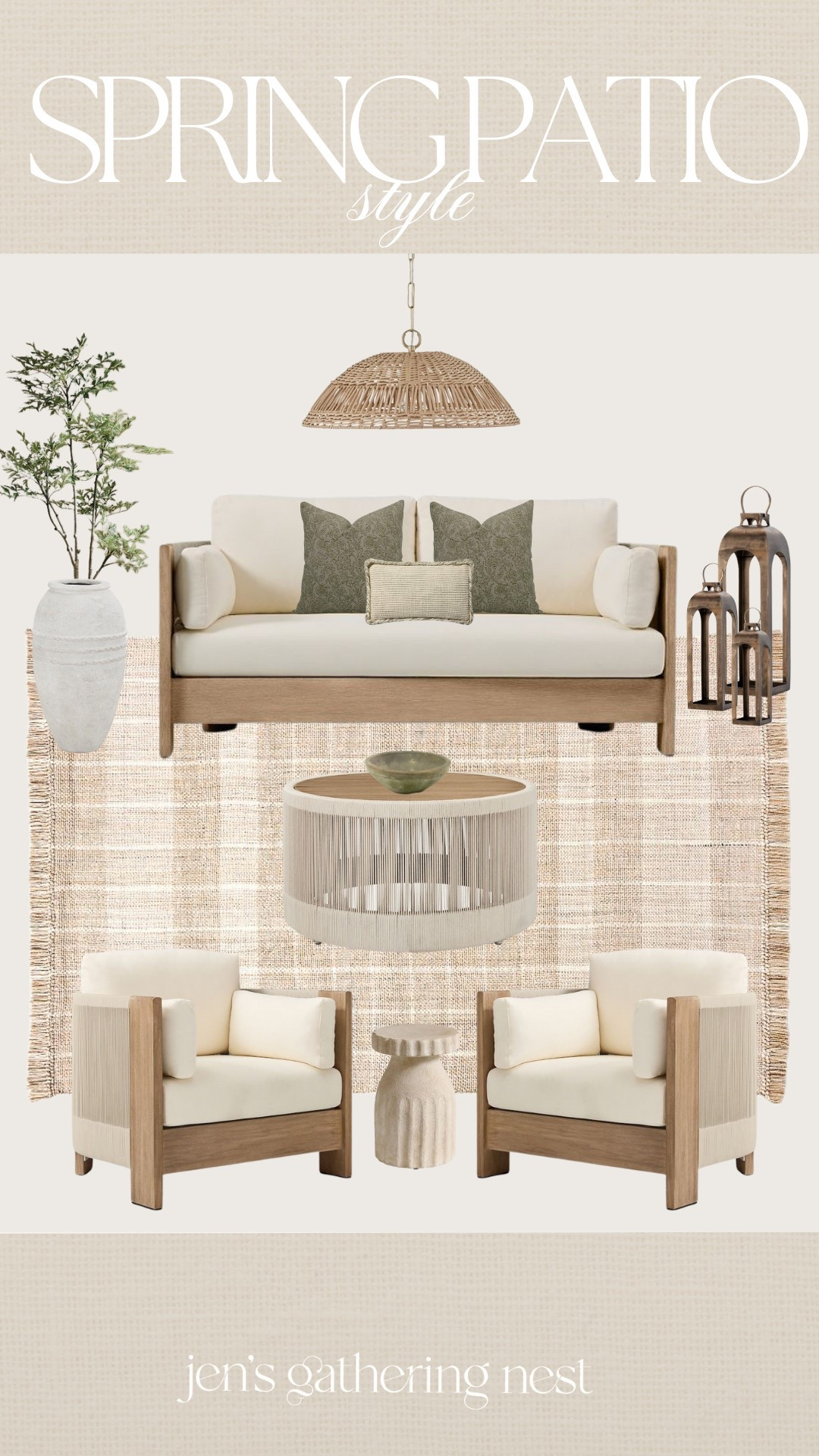 OBSESSED with this patio refresh - how gorgeous is this olive jar planter?! 😍

#outdoor #patio #patiorefresh #patiofinds #outdoorrefresh #furniture #rug #planters #outdoordecor #outdoorfurniture #patiofurniture #homedecor #outdoorrug #outdoorpillows 

#LTKStyleTip #LTKSeasonal #LTKHome