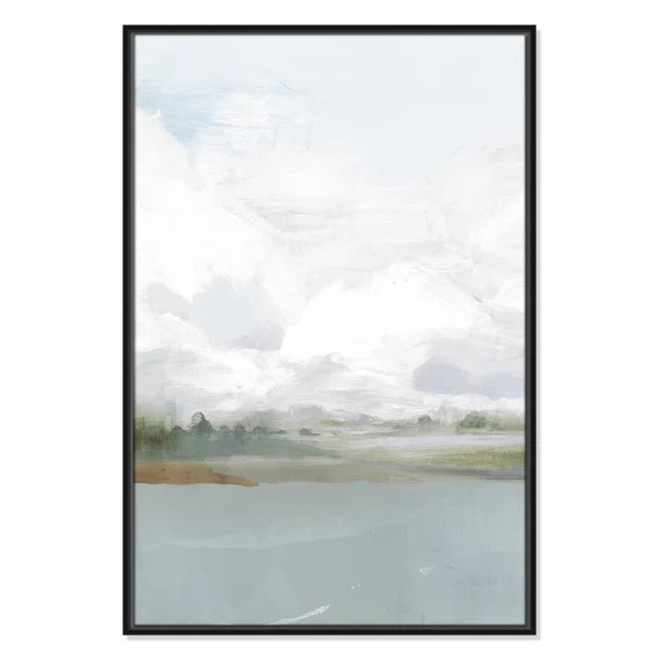 All Shore - Floater Frame Painting Print on Canvas | Wayfair Professional