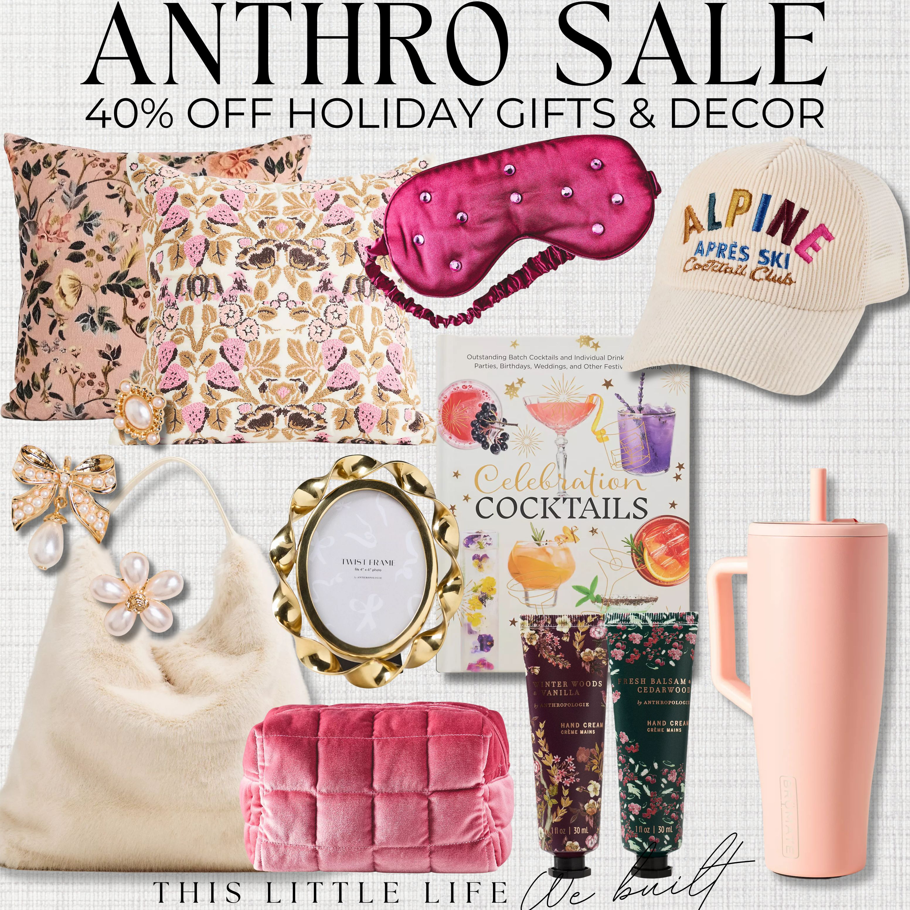 Up to 40% Off Holiday Gifts at Anthropologie!
Anthropologie Sale / Anthropologie Home /  Gifts for Her / Holiday Gifts for Her / Gifts for Mom / Self-Care Gifts / Beauty Essentials / Jewelry Gifts / Home Decor / Cozy Gifts / Perfume Sets / Spa Day at Home / Haircare Must-Haves / Skincare Favorites / Fashion Finds / Personalized Jewelry / Luxurious Handbags / Wellness Gifts / Stylish Tech / Trendy Accessories / Candle Lover’s Picks / Chic Loungewear / Coffee & Tea Sets / Fitness Essentials / Unique Finds for Her / Makeup Kits / Women’s Pj’s / Women’s Robes / Aesthetic Gifts / Coffee Table Books / Aesthetic Cookbooks / 
 

 #LTKGiftGuide #LTKHoliday #LTKSaleAlert