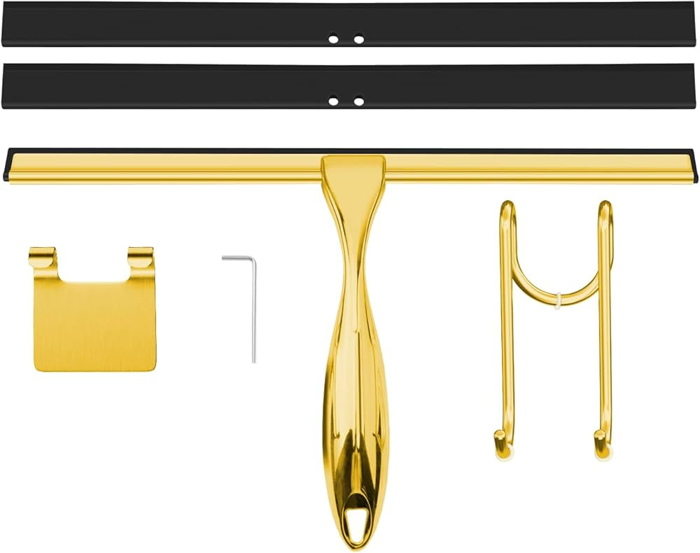 TOOVEM 12 Inch Shower Squeegee for Glass Doors, Window, Bathroom, Car Windshield, Shower Cleaning... | Amazon (US)