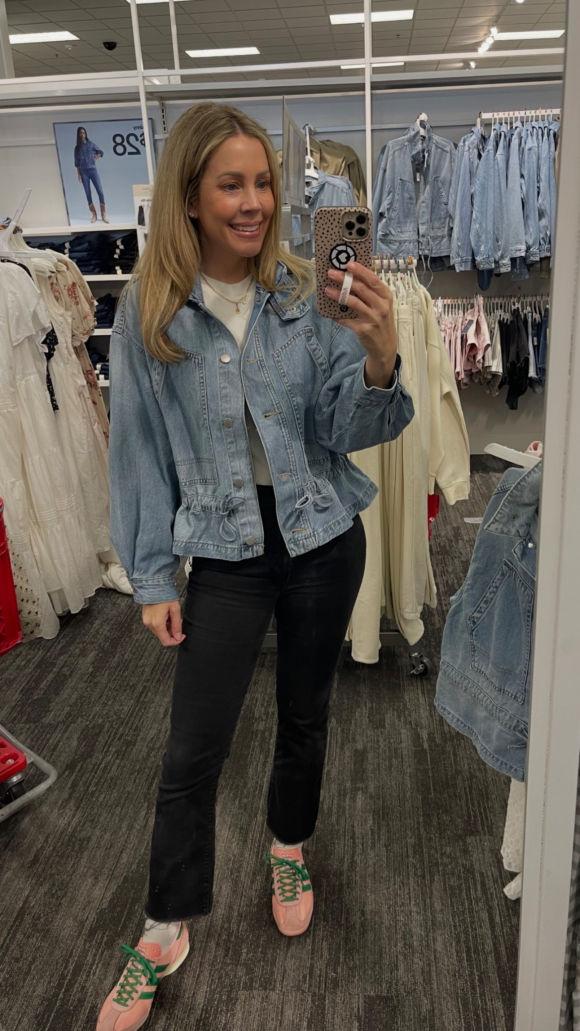 Target denim jacket on sale now wearing size small 

#LTKSaleAlert #LTKootd #LTKmomlife