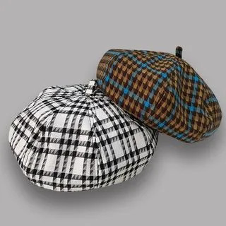Plaid Beret Hat | YesStyle Global