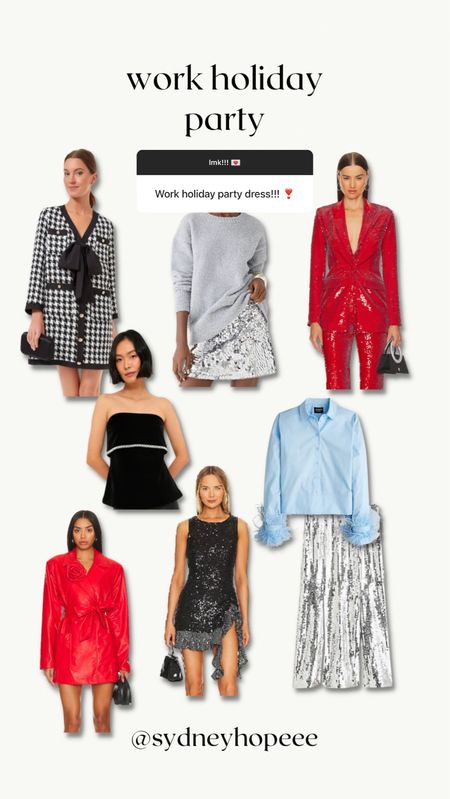outfit ideas for your upcoming work holiday party! 

#LTKHoliday #LTKstyletip #LTKSeasonal