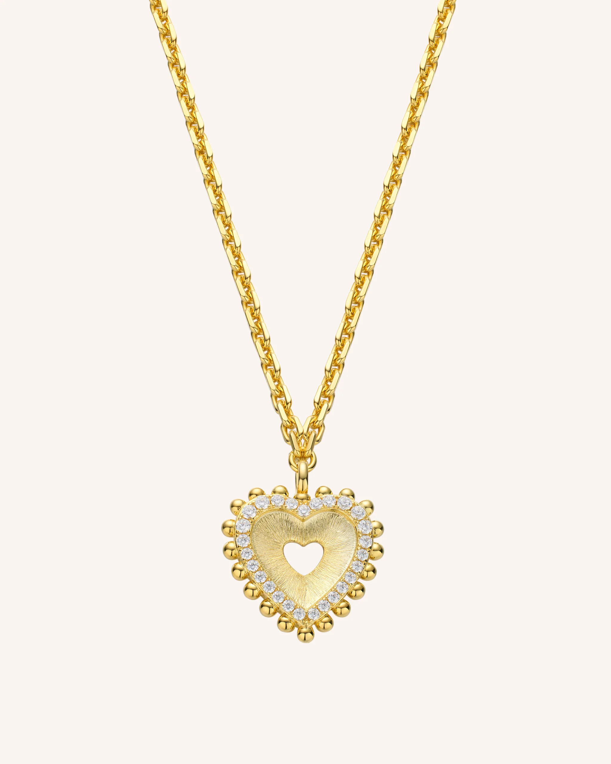Open Heart Necklace | PEACHMIND