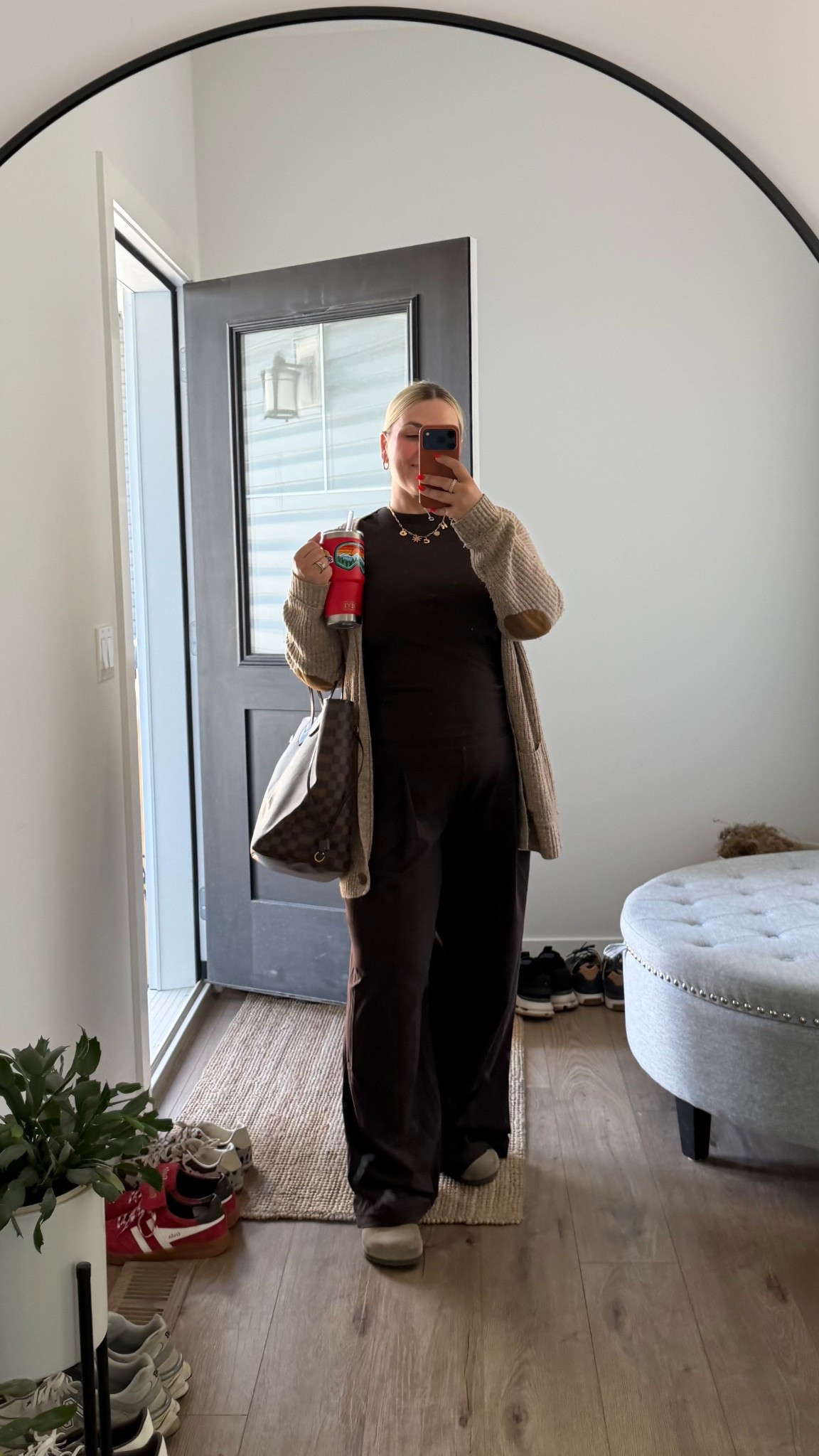 mom uniform // comfy ootd // lululemon // club monaco // louis vuitton // birkenstock // yeti 

#LTKcanada #LTKmidsize #LTKmodest