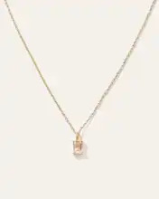 Emerald Cut Topaz Sol Pendant Necklace | Quince