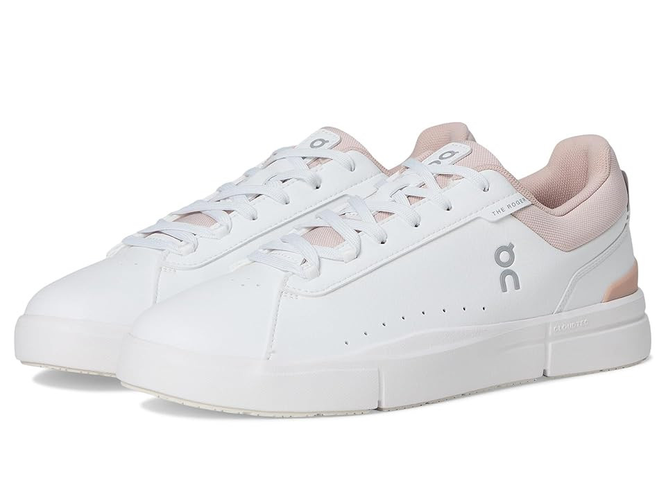 On The Roger Advantage Women's Shoes White/Rosehip : 9.5 M, Leather | Zappos