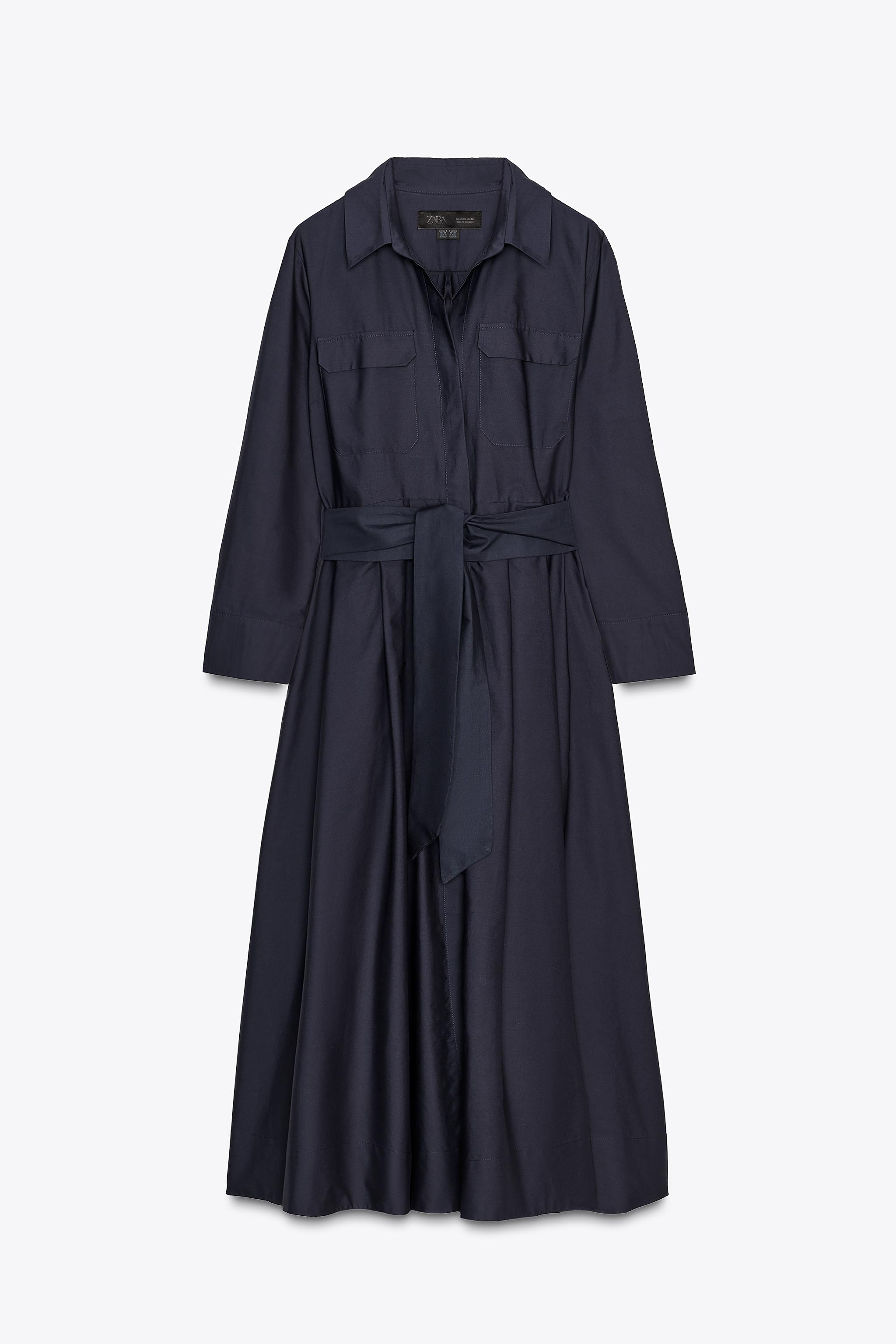ZW COLLECTION POPLIN SHIRT DRESS | Zara US