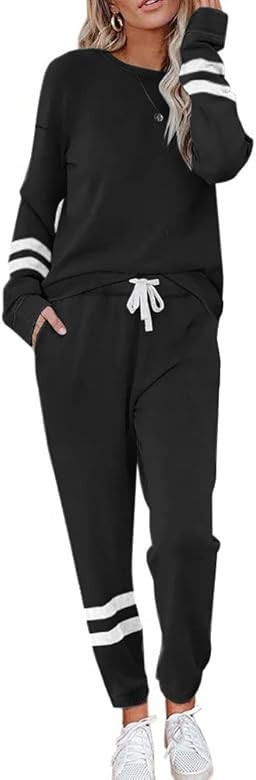 ETCYY NEW Lounge Sets for Women Two Piece Outfits Sweatsuits Sets Long Pant Loungewear Workout At... | Amazon (US)