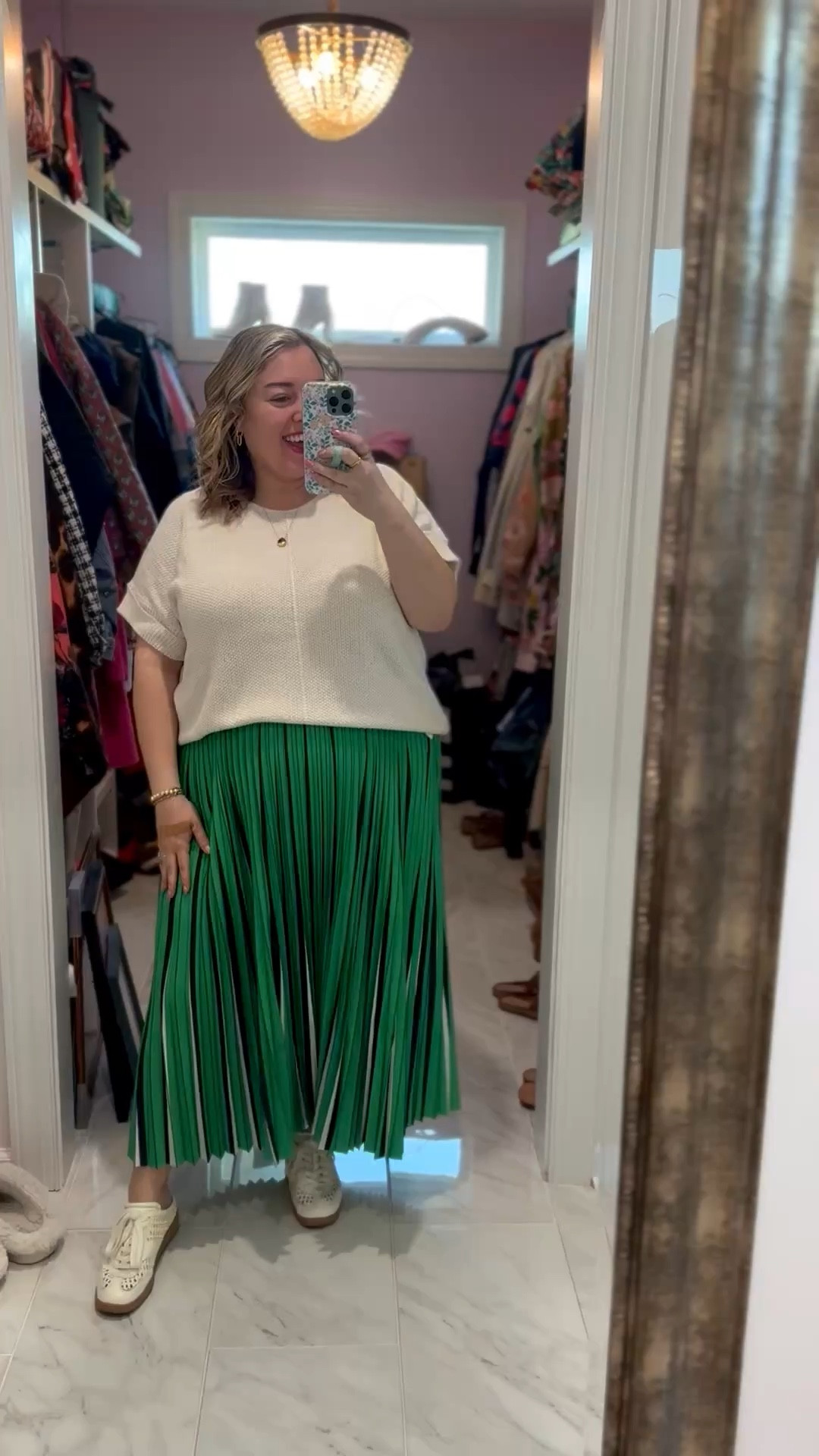 💚 You all LOVED this pretty pleated skirt when I shared it the other day! 💚 Save 35% with my code OLIVIAULLA! 

#LTKSaleAlert #LTKPlusSize #LTKootd