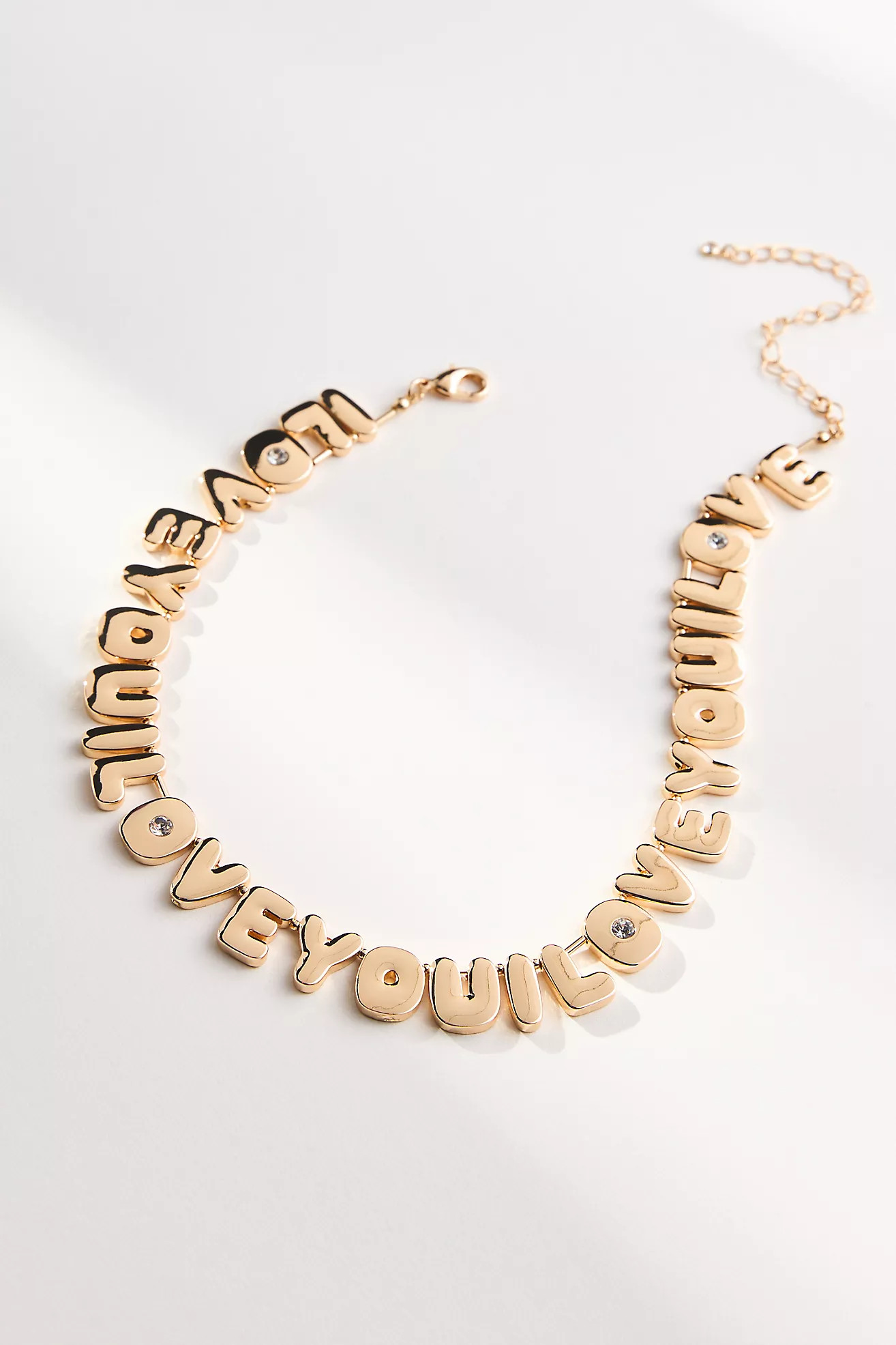 Bubble Letter Text Necklace | Anthropologie (US)