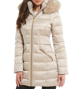 Antonio Melani Puffer Jacket with Real Fur Trim | Dillards Inc.