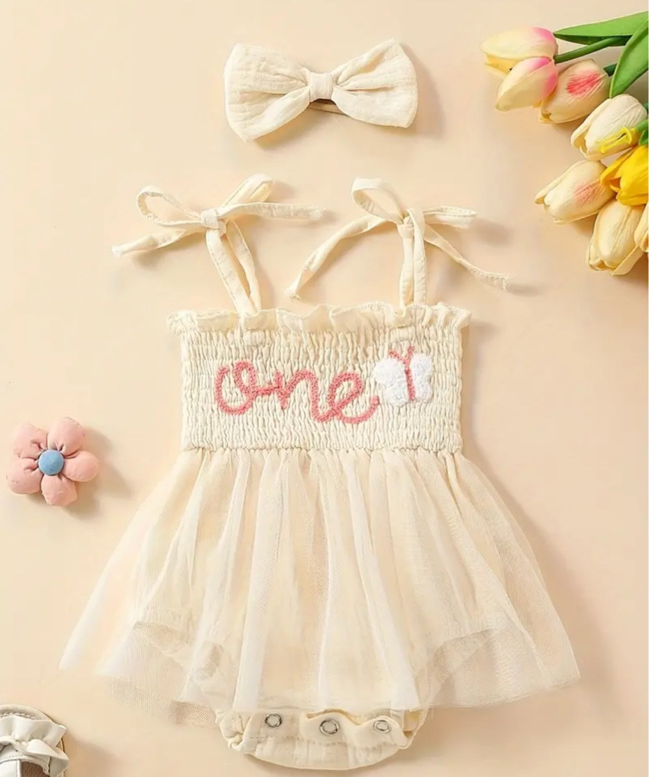 Pink embroidered yellow birthday outfit 

#LTKKids #LTKBaby #LTKParties