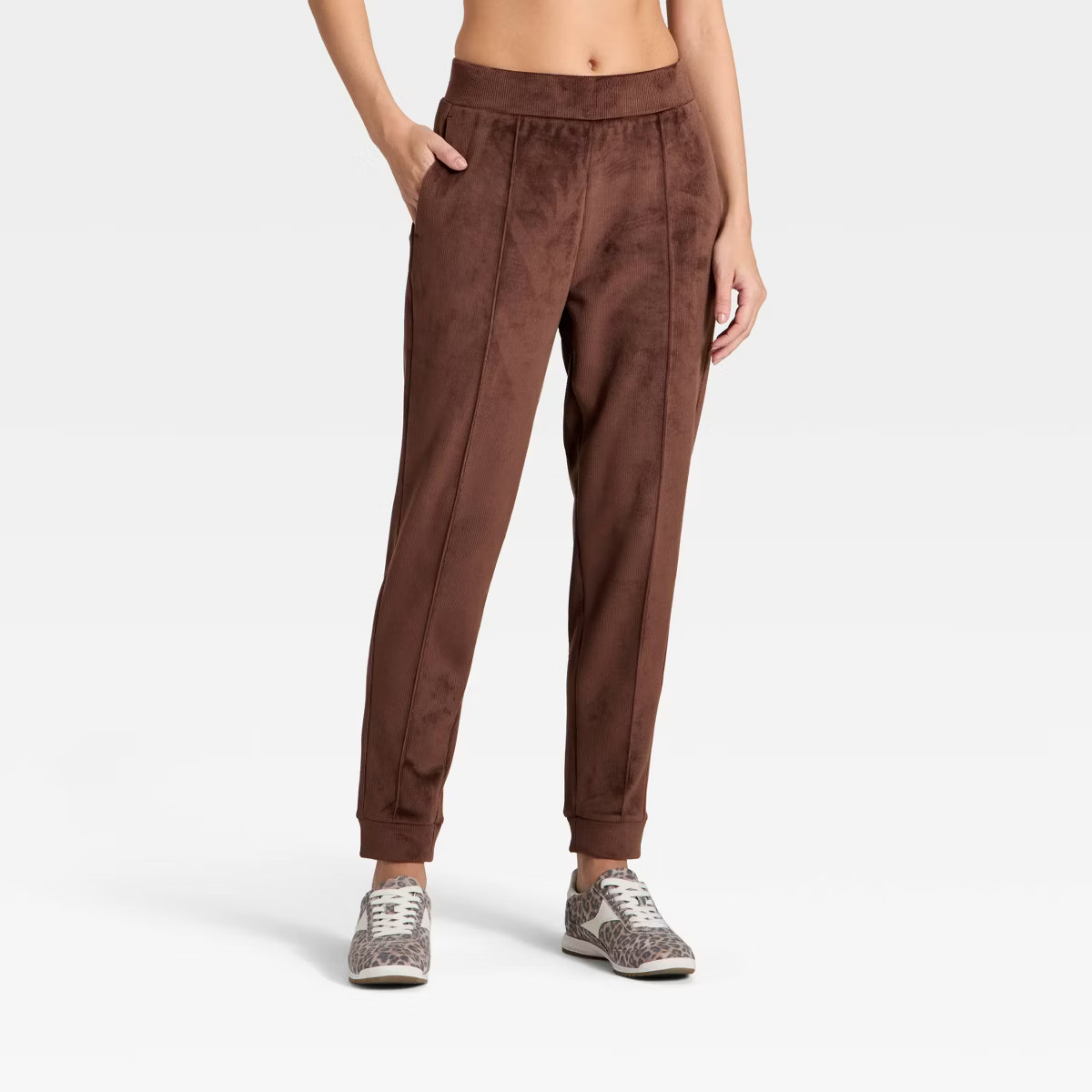 Women's Velour Ribbed Jogger Sweatpants - All In Motion™ | Target