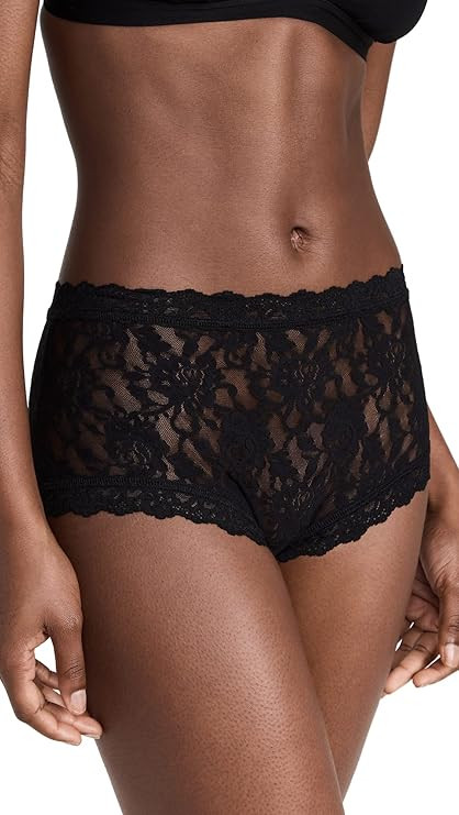 hanky panky Women's Signature Lace High Rise Boy Shorts | Amazon (US)