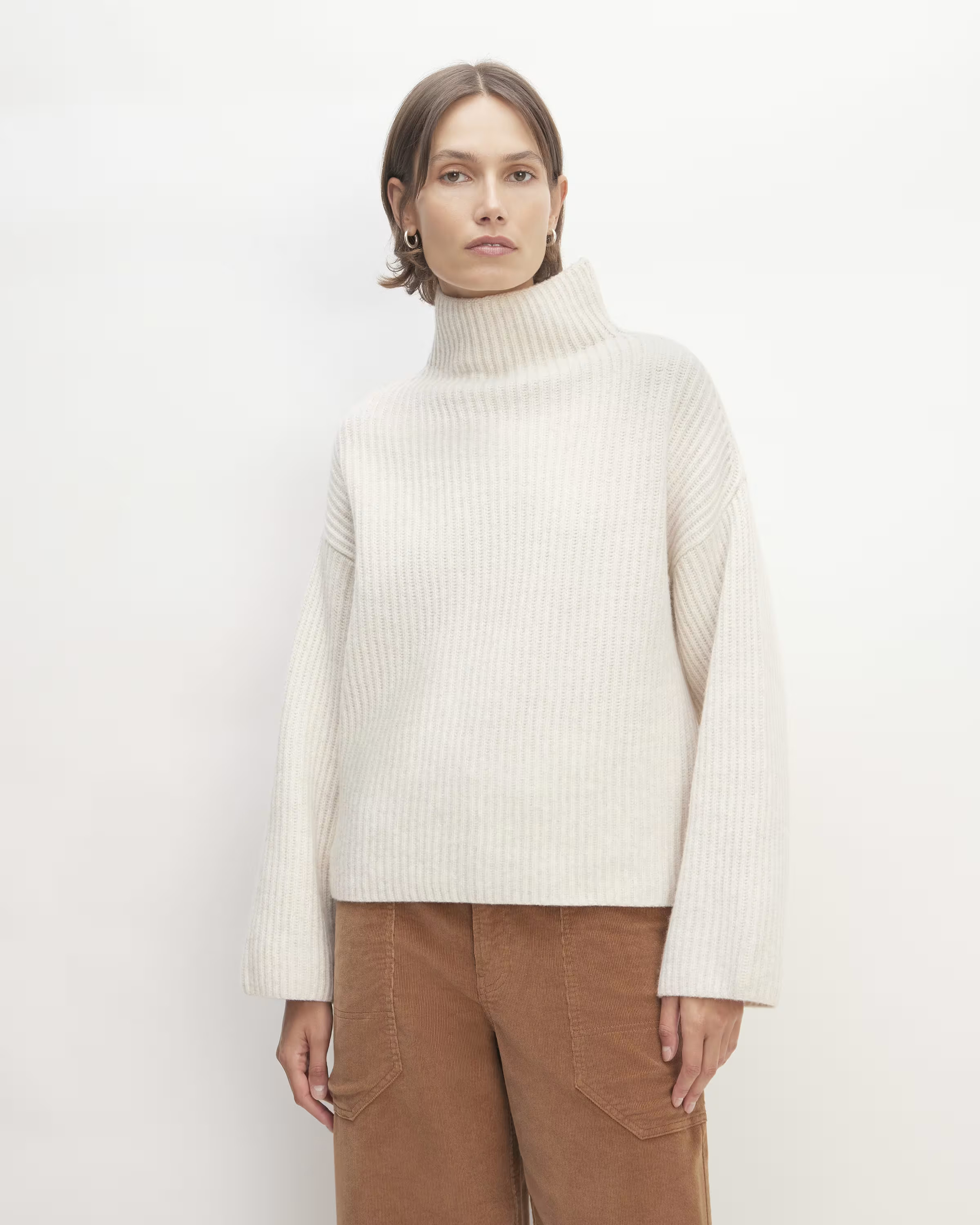 The Felted Merino Funnel-Neck Pullover | Everlane
