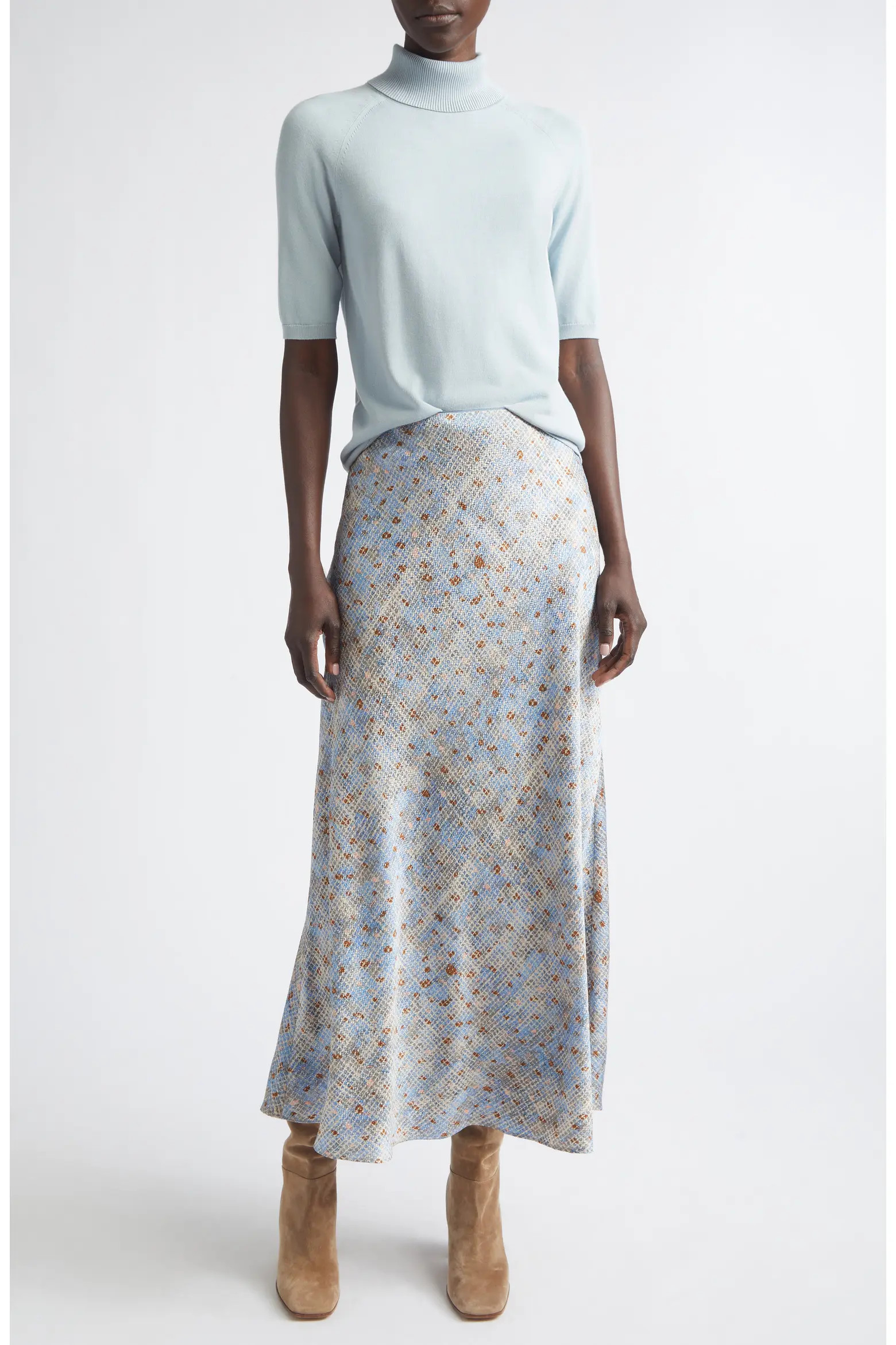 Bias Cut Stretch Silk A-Line Maxi Skirt (Women) | Nordstrom | Nordstrom