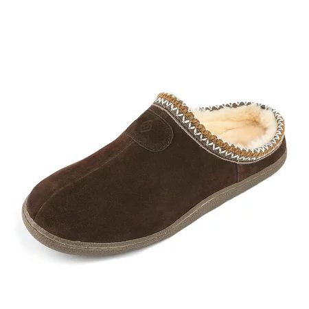 DREAM PAIRS Men s Winter Warm Home Slippers Leather Indoor Close Toe House Shoes MUFFY_01 BROWN Size | Walmart (US)