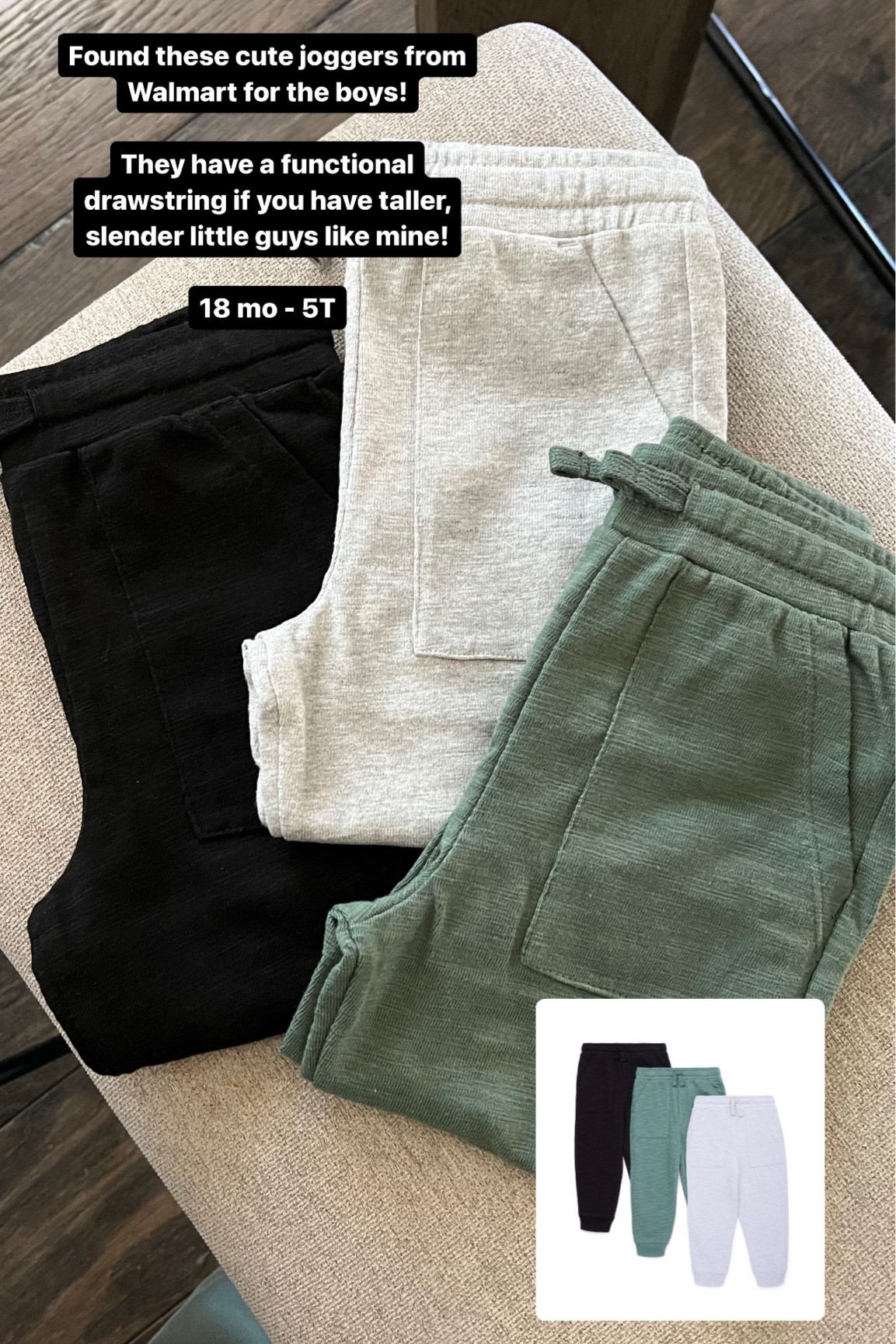 $15 for 3 - Walmart toddler / youth boys back to school! Love the quality of these joggers AND they have a functional drawstring. 

#LTKFitness #LTKFamily #LTKKids