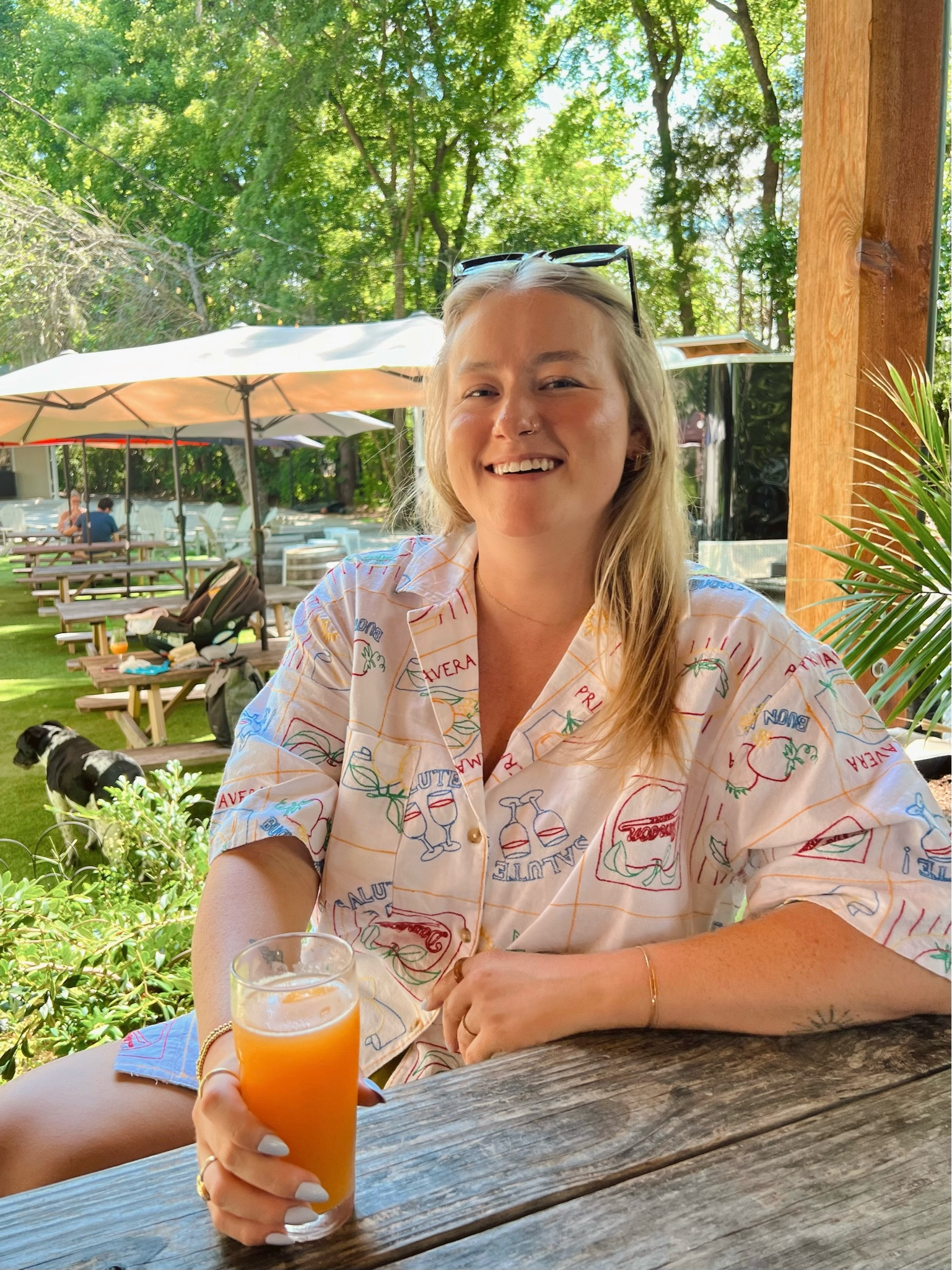 embroidered shirt, button down shirt, anthropologie finds, spring outfit, summer outfit, midsize style  

#LTKstyletip #LTKmidsize