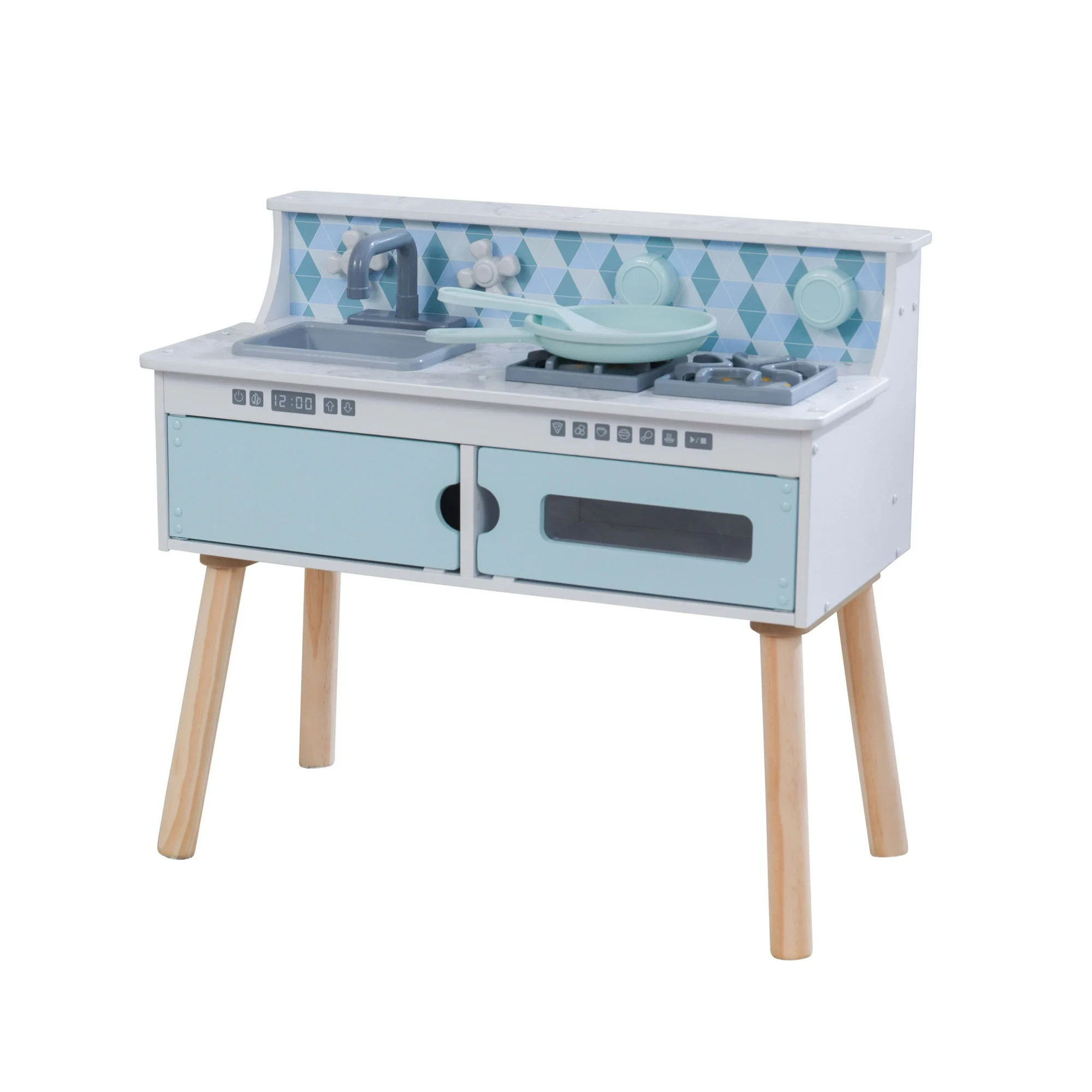 KidKraft Play & Put Away Wooden Tabletop Kitchen for Toddlers with Removable Legs - Walmart.com | Walmart (US)