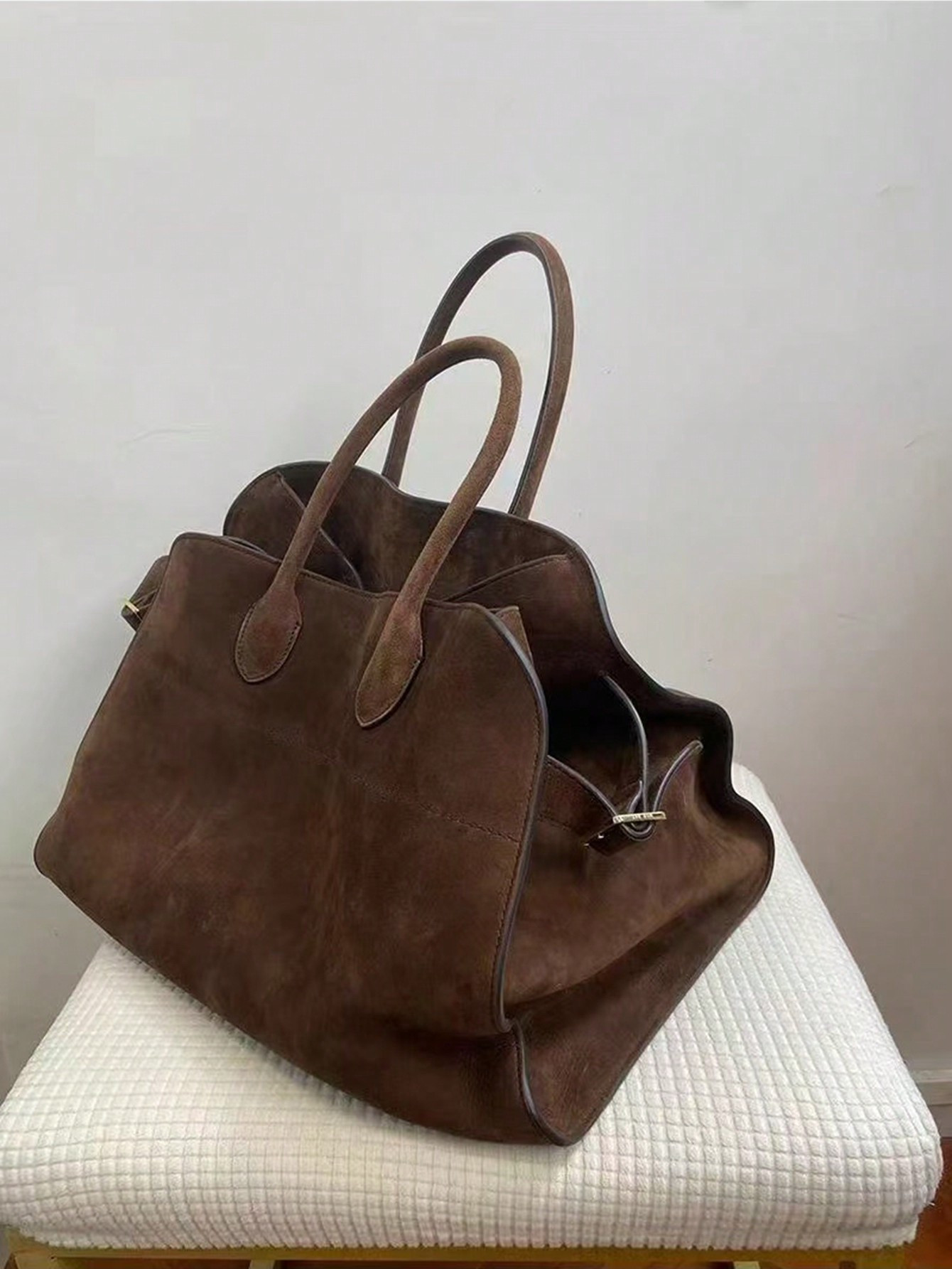 Women's Suede Handbag, Imitation Leather Handbag, Suede Bag Women's Retro Top Bag Fashion Retro S... | SHEIN