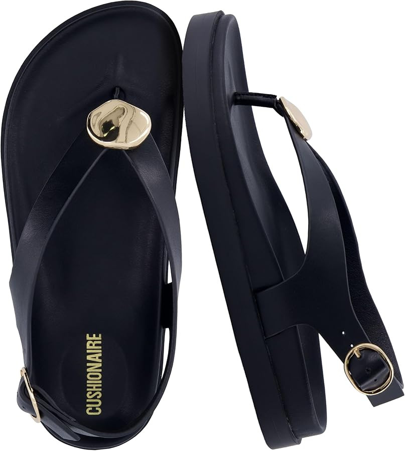 CUSHIONAIRE Expo Thong Sandals for Women, Comfortable Slingback Sandals with Arch Support and Cus... | Amazon (US)