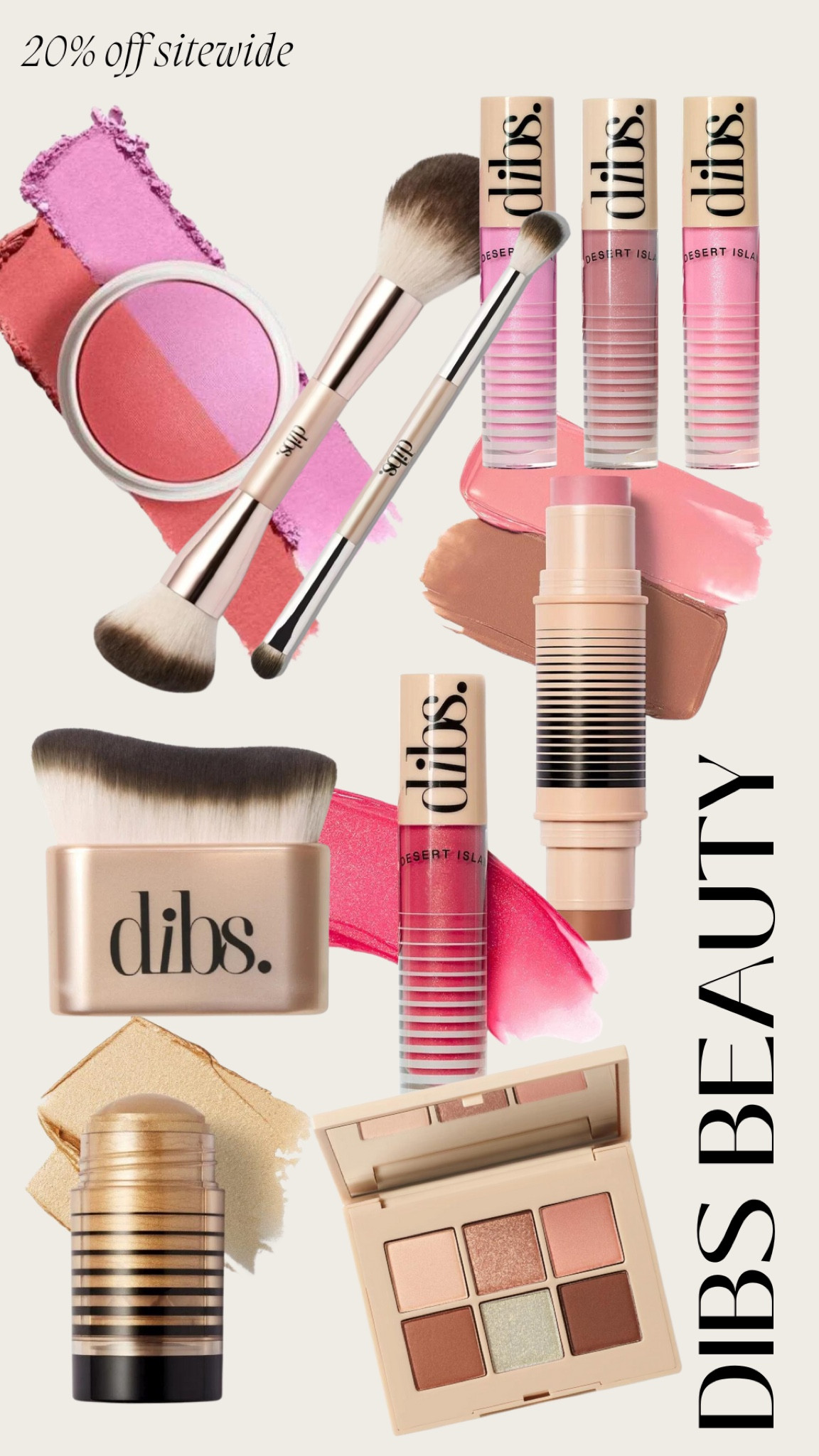 20% off sitewide | dibs. beauty … 

#LTKBeauty #LTKFallSale #LTKSaleAlert