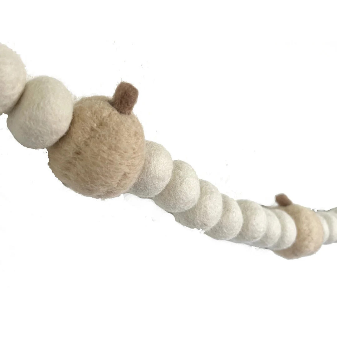 Felted Pumpkin Garland - Etsy | Etsy (US)