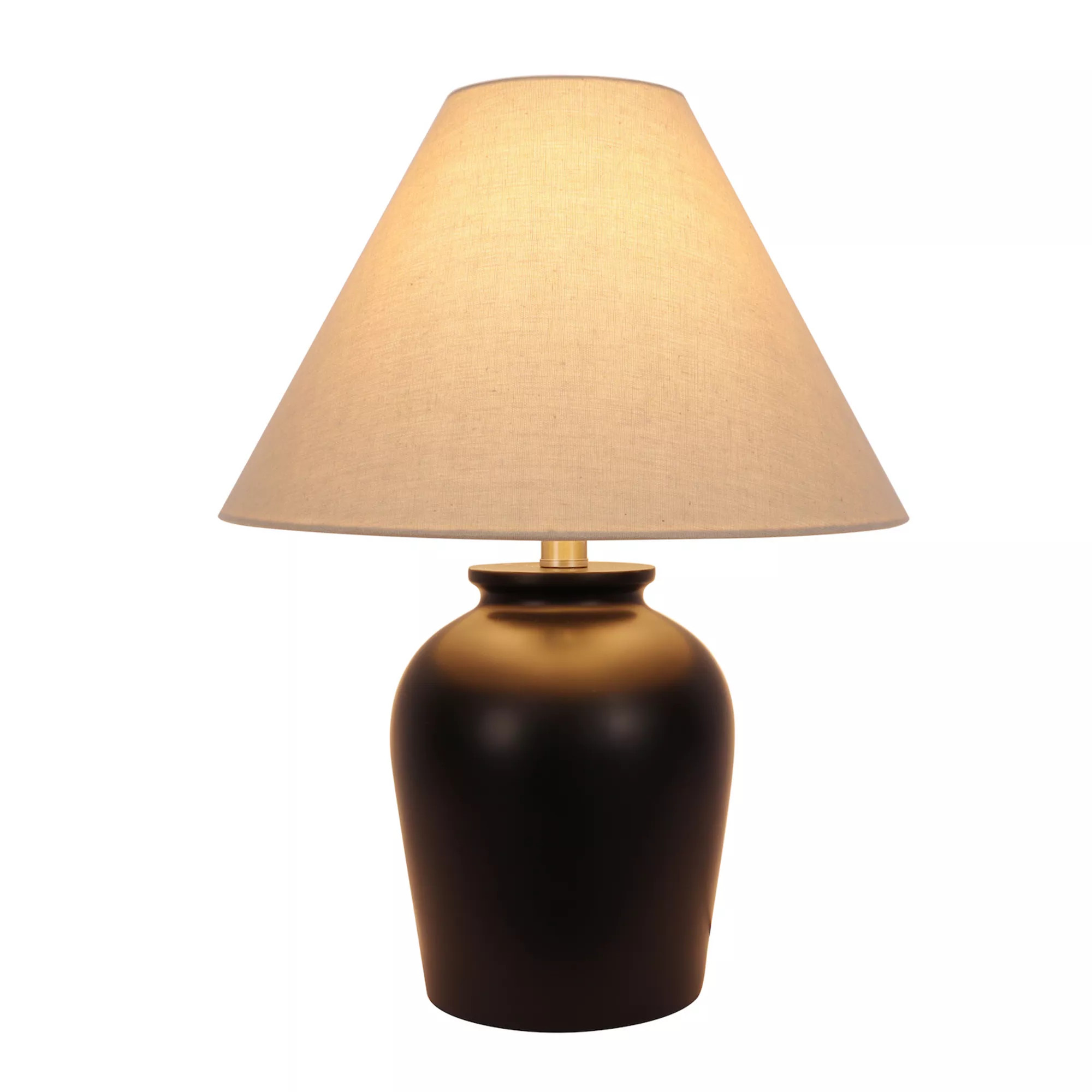 Wide Black Ceramic Table Lamp | Kohl's